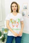 154651 B Yaka Baskili Tshirt